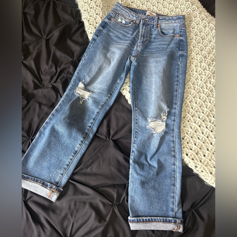 Sneak Peek Mom Straight Leg Jeans